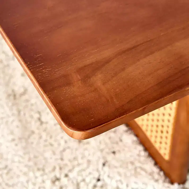 Vatros Rectangle Modern Coffee Table Small Wood Coffee Table