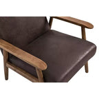 Okak 25.38 W Leisure Accent Chair with Comfy Upholstery Solid Wood Mid-Century Reading Armchair for Living Room Bedroom Waiting Room