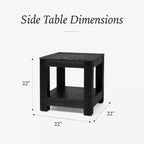 Maven Lane Paulo Wooden Side Table 22x22