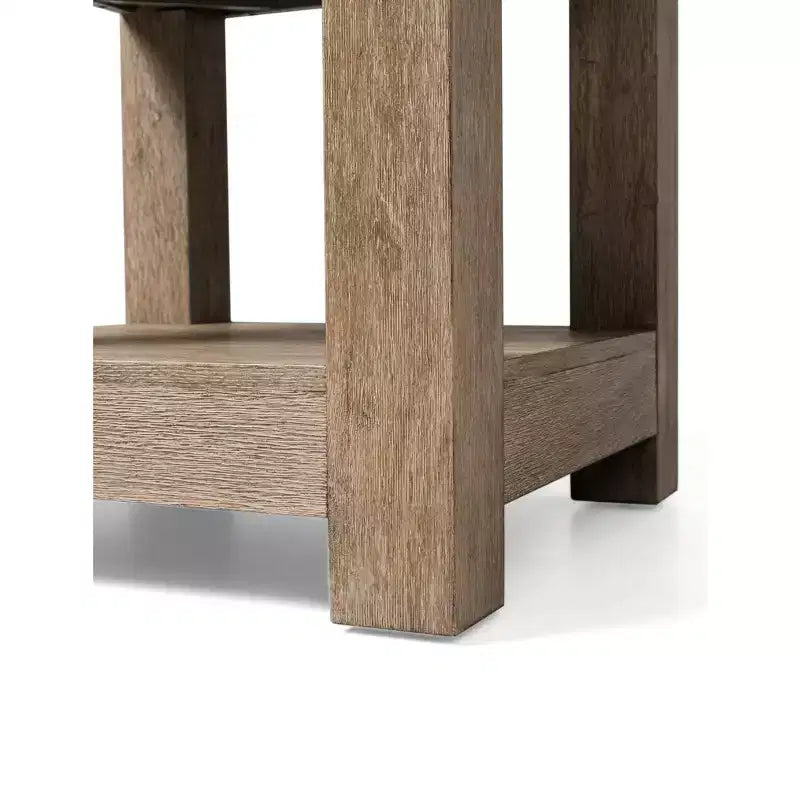 Maven Lane Paulo Wooden Side Table 22x22