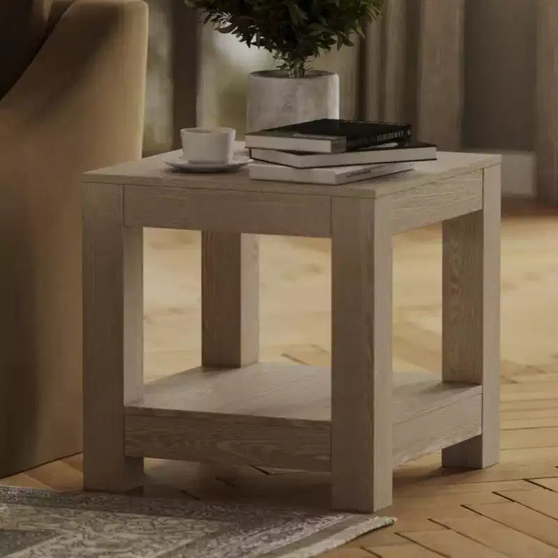 Maven Lane Paulo Wooden Side Table 22x22