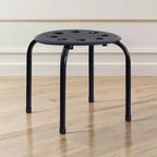 VECELO Stackable Stools for Classroom, 11.8 Height Plastic Portable Stacking Stool Chairs with Non-Slip Foot Mats for School, Set of 6/8