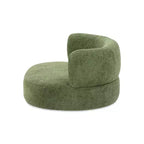Jennifer Taylor Home Shep 36 Curved Dog Sofa Bed, Medium, Moss Green Fleeced Teddy