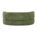Jennifer Taylor Home Shep 36 Curved Dog Sofa Bed, Medium, Moss Green Fleeced Teddy