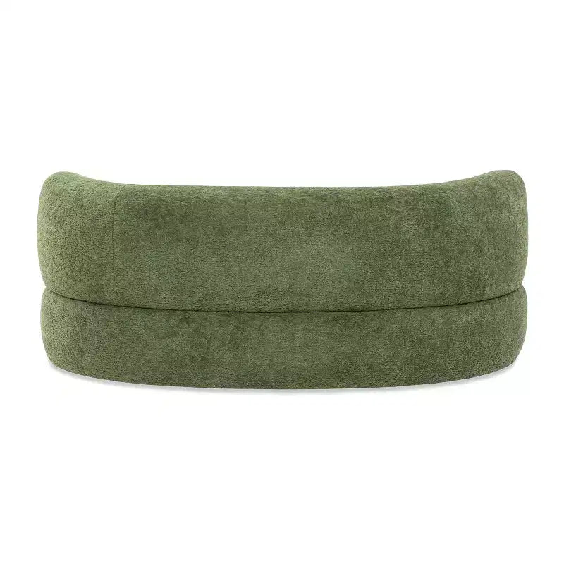 Jennifer Taylor Home Shep 36 Curved Dog Sofa Bed, Medium, Moss Green Fleeced Teddy