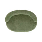 Jennifer Taylor Home Shep 36 Curved Dog Sofa Bed, Medium, Moss Green Fleeced Teddy