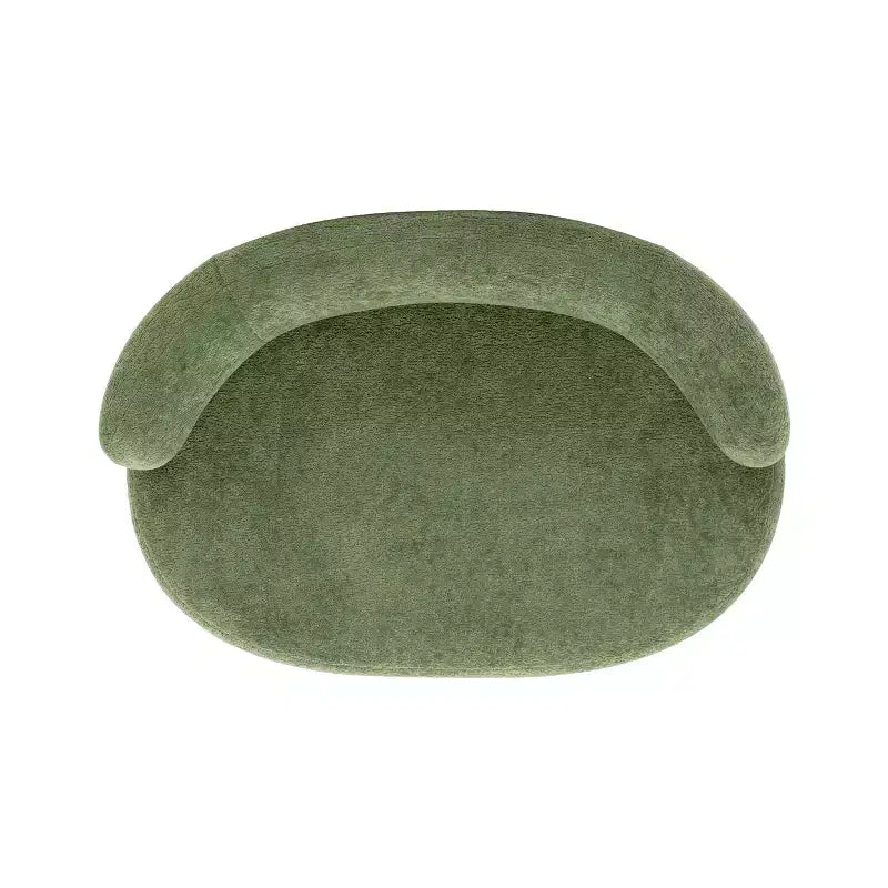 Jennifer Taylor Home Shep 36 Curved Dog Sofa Bed, Medium, Moss Green Fleeced Teddy