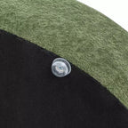 Jennifer Taylor Home Shep 36 Curved Dog Sofa Bed, Medium, Moss Green Fleeced Teddy