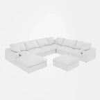 Large size modular cloud sofa 8 seater down sofa bed apartment living room sofa (8seater)