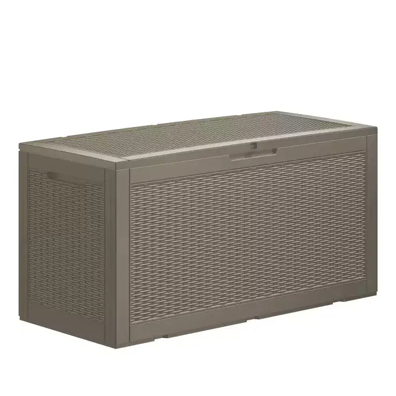 Chic Crate - 100 Gallon Water Resistant Resin Lockable Deck Box