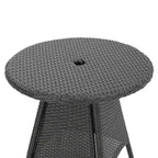 Christopher Knight Home Georgina Outdoor Wicker 3 Piece Bistro Set with Cushion
