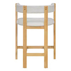 Christopher Knight Home Callista Rubberwood Upholstered Counter Stool With Open Back (Set of 2)