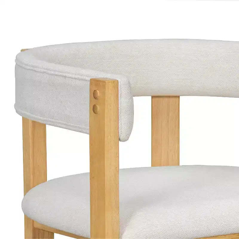 Christopher Knight Home Callista Rubberwood Upholstered Counter Stool With Open Back (Set of 2)