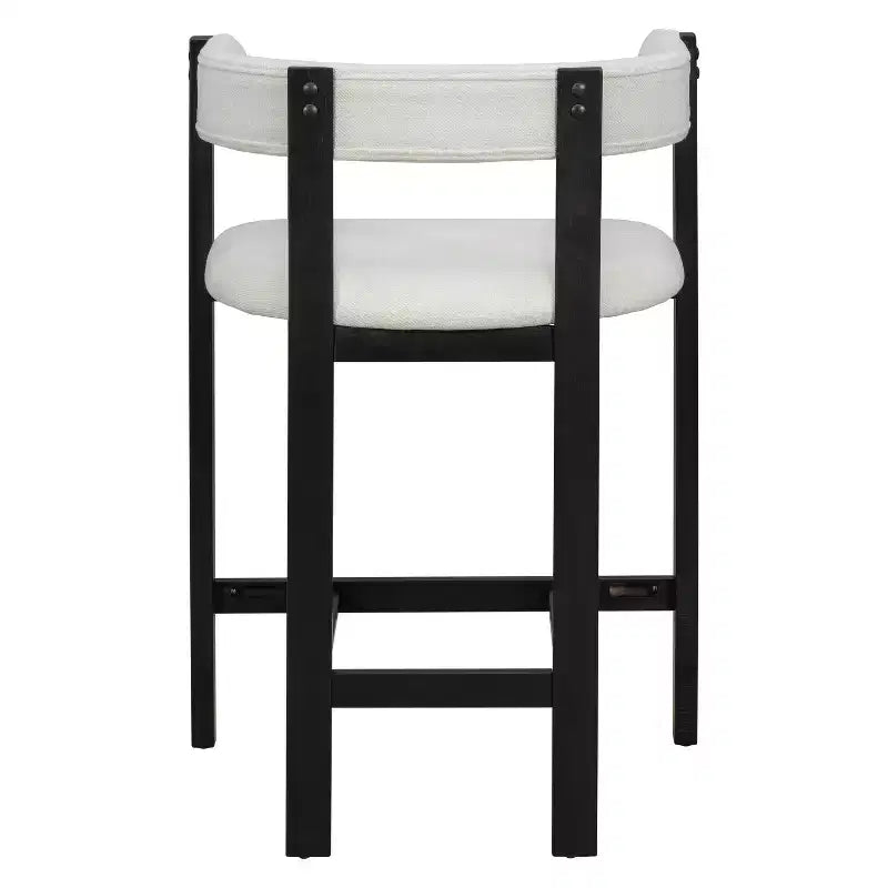 Christopher Knight Home Callista Rubberwood Upholstered Counter Stool With Open Back (Set of 2)