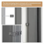 Retractable Side Screen Awning, UV Resistant, Waterproof, Patio Privacy Screen for Garden, Balcony, 118.1 x 62.99