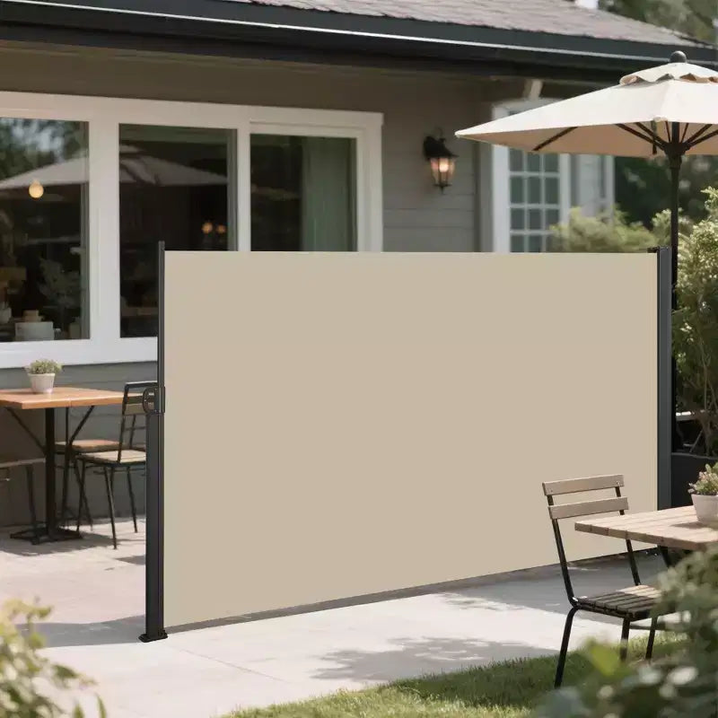 Retractable Side Screen Awning, UV Resistant, Waterproof, Patio Privacy Screen for Garden, Balcony, 118.1 x 62.99