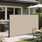 Retractable Side Screen Awning, UV Resistant, Waterproof, Patio Privacy Screen for Garden, Balcony, 118.1 x 62.99