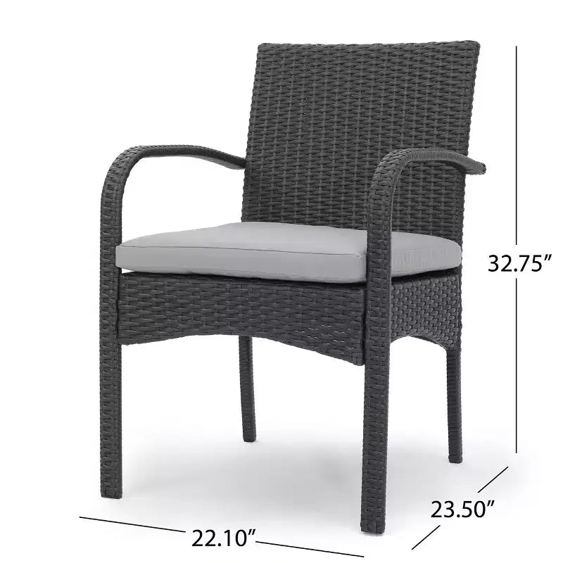 Christopher Knight Home Lindy Outdoor Acacia Wood and Wicker 3 Piece Bistro Set