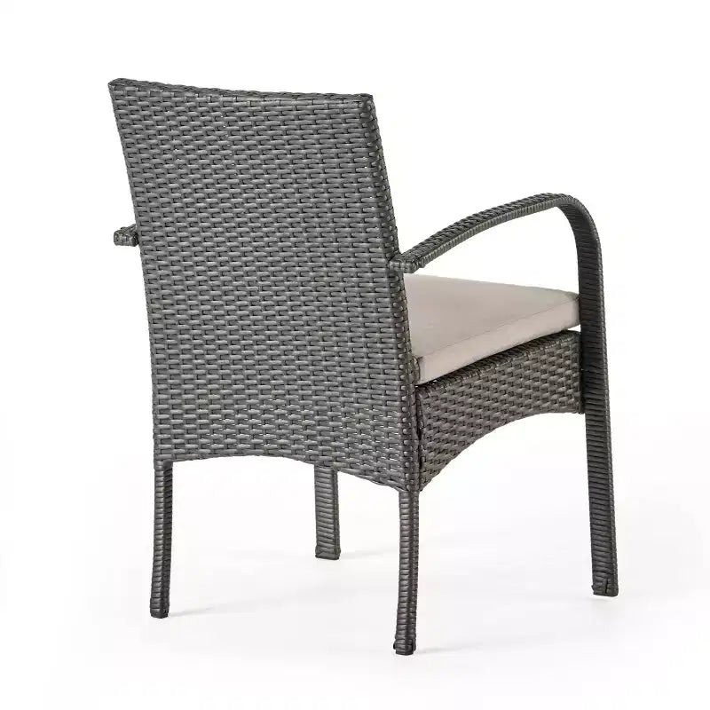 Christopher Knight Home Lindy Outdoor Acacia Wood and Wicker 3 Piece Bistro Set