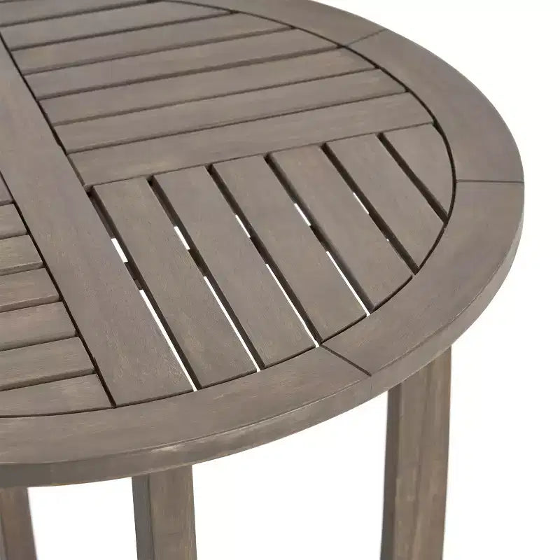 Christopher Knight Home Lindy Outdoor Acacia Wood and Wicker 3 Piece Bistro Set