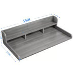 Washer Dryer Countertop, Laundry Countertop Wwith 2-Tier Storage Shelf & Edge Rails, Laundry Over Washing Top Protector for Washer and Dryer