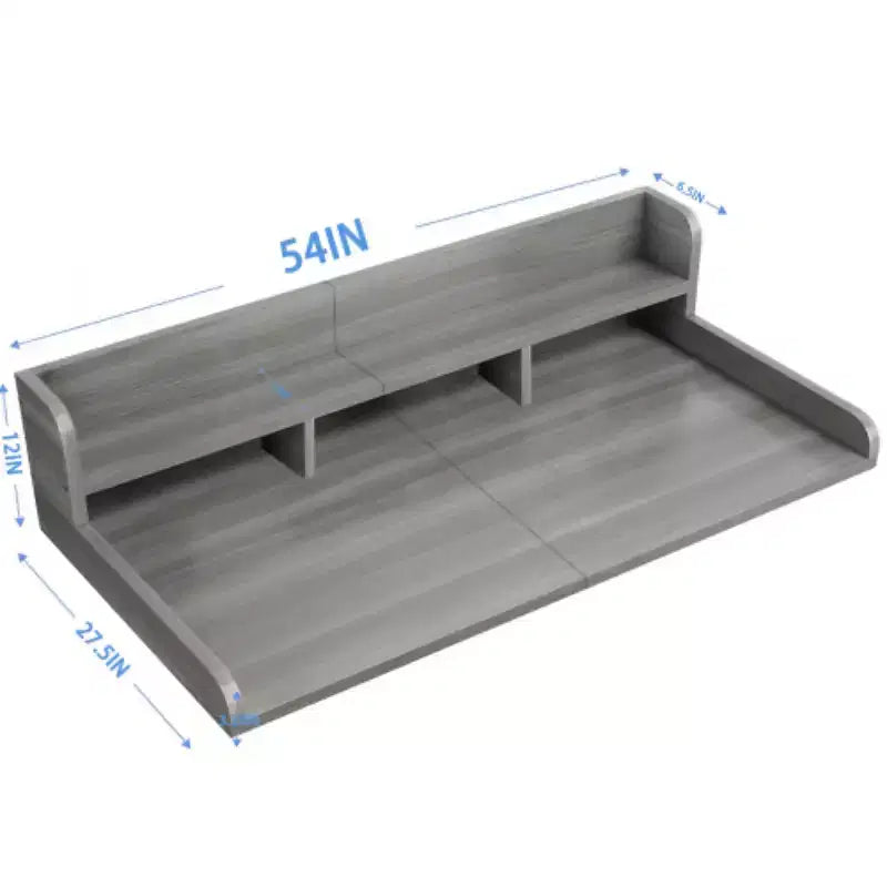 Washer Dryer Countertop, Laundry Countertop Wwith 2-Tier Storage Shelf & Edge Rails, Laundry Over Washing Top Protector for Washer and Dryer