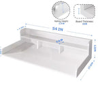 Washer Dryer Countertop, Laundry Countertop Wwith 2-Tier Storage Shelf & Edge Rails, Laundry Over Washing Top Protector for Washer and Dryer
