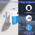 LAZZAROU Indoor Bug Zapper & Mosquito Killer - Safe for Kids & Pets | Blue Light Fly Trap for Home, Kitchen, Bedroom | No Chemicals, Easy Clean