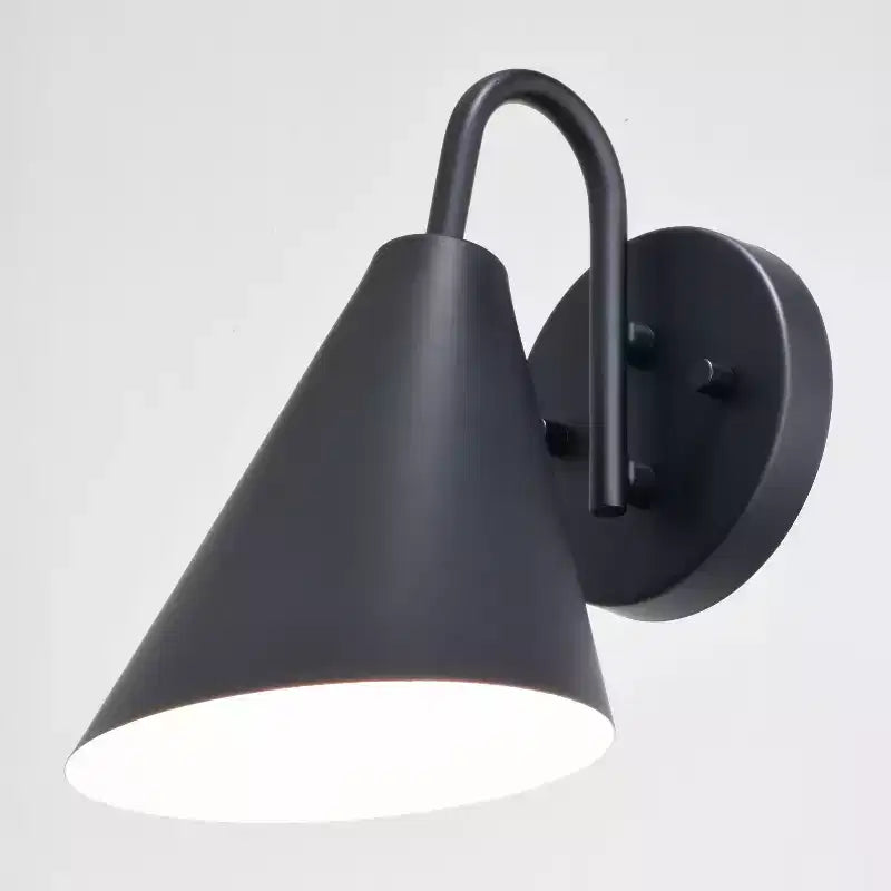VAXCEL Hanson Steel 1 Light LED Compatible Matte Black and White Contemporary Dark Sky Indoor Outdoor Wall Sconce