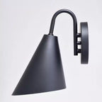 VAXCEL Hanson Steel 1 Light LED Compatible Matte Black and White Contemporary Dark Sky Indoor Outdoor Wall Sconce