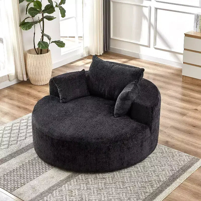 MAYEERTY Single Sofa 55 Chenille No Assembly for Living Room Bedroom Projection Room