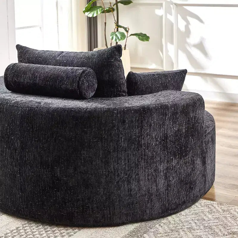 MAYEERTY Single Sofa 55 Chenille No Assembly for Living Room Bedroom Projection Room