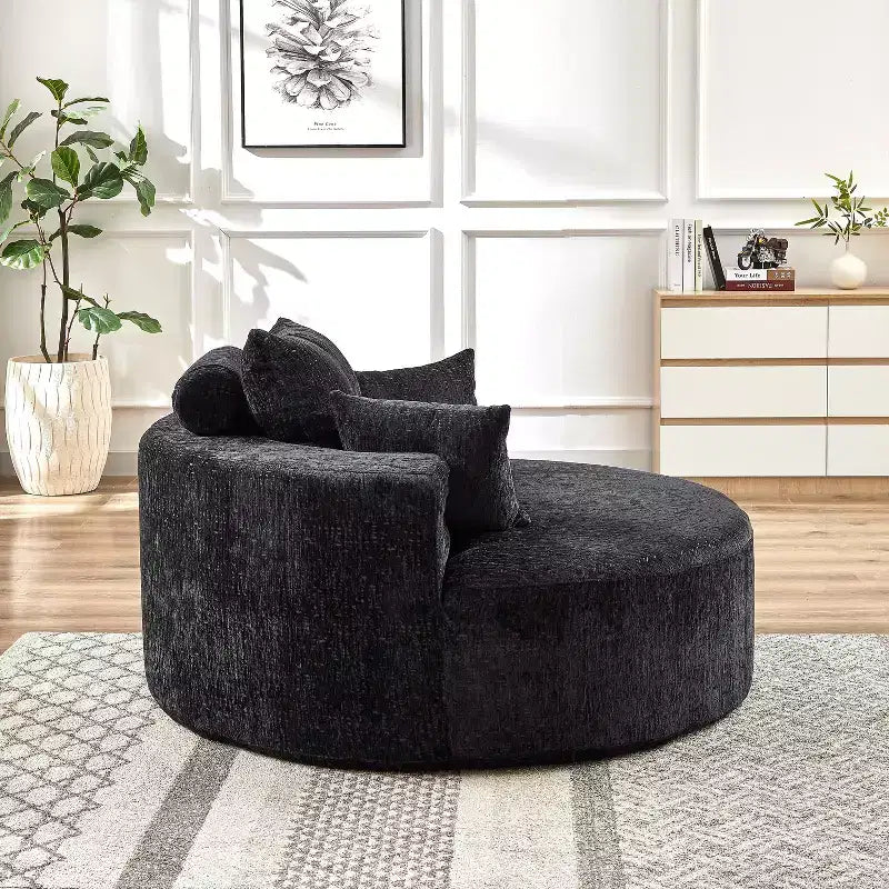 MAYEERTY Single Sofa 55 Chenille No Assembly for Living Room Bedroom Projection Room