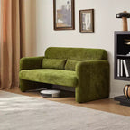 MAYEERTY Modern Convertible Sofa Bed with Arm Pockets & Adjustable Back