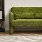 MAYEERTY Modern Convertible Sofa Bed with Arm Pockets & Adjustable Back