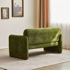 MAYEERTY Modern Convertible Sofa Bed with Arm Pockets & Adjustable Back