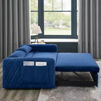MAYEERTY Modern Convertible Sofa Bed with Arm Pockets & Adjustable Back