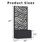 PexFix Metal Wall Planter Box with Trellis for Climbing Plants