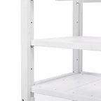 Wood Garden Greenhouse with Portable Cold Frame, Movable Storage & Adjustable Shelves, Indoor/Outdoor Use