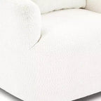 Whisen 38.2 Upholstered Swivel Barrel Chair with Pillow