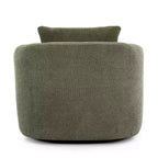 Whisen 38.2 Upholstered Swivel Barrel Chair with Pillow
