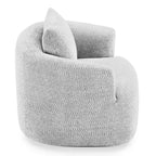Whisen 38.2 Upholstered Swivel Barrel Chair with Pillow