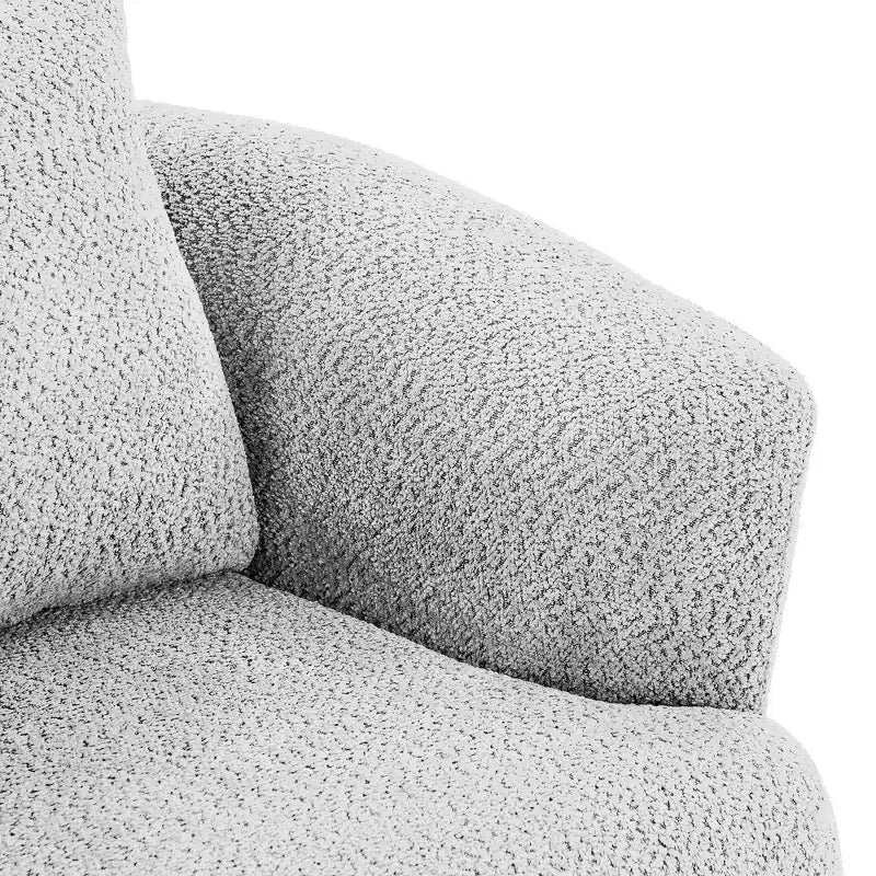Whisen 38.2 Upholstered Swivel Barrel Chair with Pillow