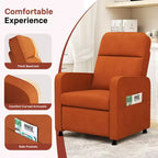 Skyzoo Electric Recliner Chair with Adjustable Backrest & Footrest, Upholstered Recliner Sofa, for Living Room, Nursery