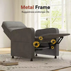 Skyzoo Electric Recliner Chair with Adjustable Backrest & Footrest, Upholstered Recliner Sofa, for Living Room, Nursery