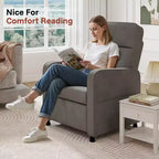 Skyzoo Electric Recliner Chair with Adjustable Backrest & Footrest, Upholstered Recliner Sofa, for Living Room, Nursery