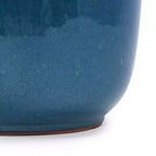 MAYEERTY 3-Piece Ceramic Flowerpot Modern Indoor Outdoor Planter Antique Blue for Garden Patio