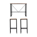 Venallo 3pc Indoor/Outdoor Space Saving Bar Set - Natural - SEI