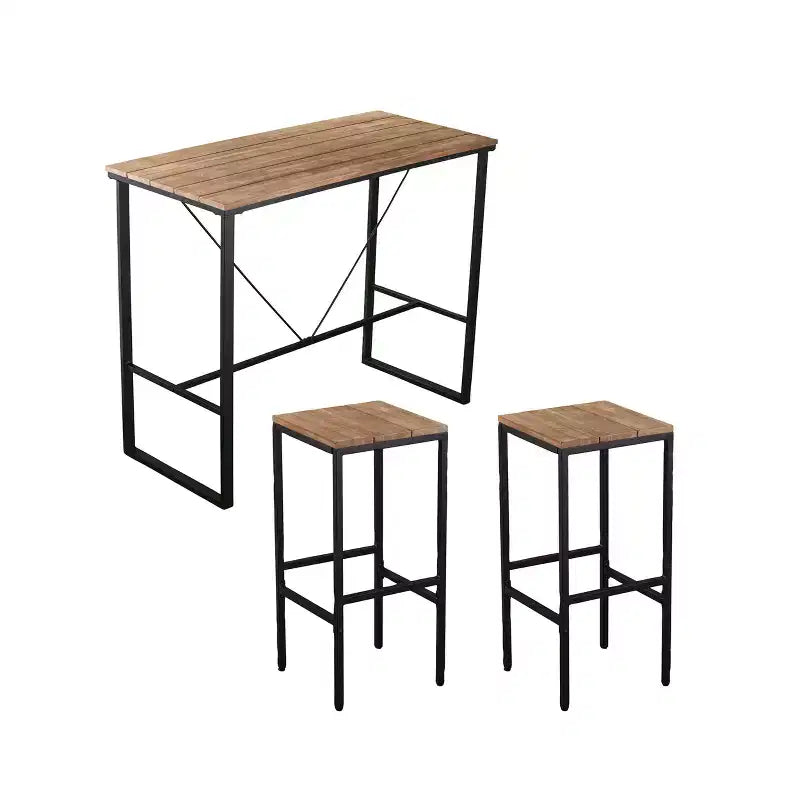 Venallo 3pc Indoor/Outdoor Space Saving Bar Set - Natural - SEI