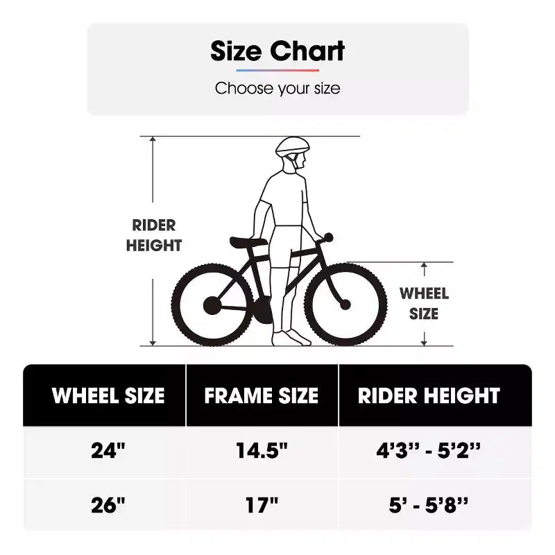 BAMCBASE 24 26 Mountain Bike, 18 Speeds High-Carbon Steel Frame, Sport Cycling MTB Bicycle for Adult